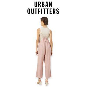 BDG Urban Outfitters Linen Blend Pink Overalls Jumpsuit Size XL NWOT